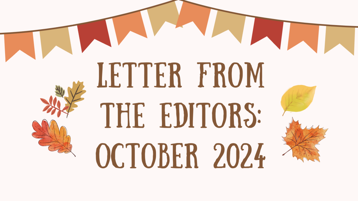 Letter From the Editors: October 2024